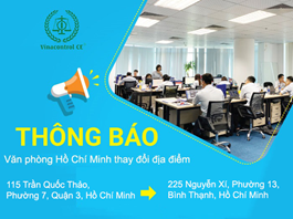 Thông báo thay đổi văn phòng làm việc Hồ Chí Minh 
