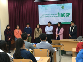 Khai giảng khóa HACPP đầu tiên tại Học viện Nông nghiệp Việt Nam ngày hôm nay 09/3