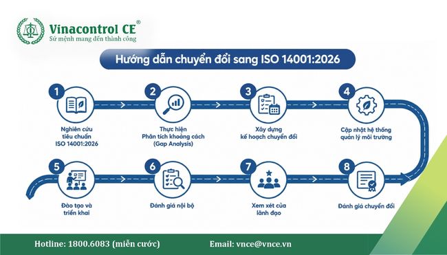 Lộ trình chuyển đổi sang ISO 14001:2026 bài bản giúp doanh nghiệp chủ động thích ứng với các yêu cầu mới