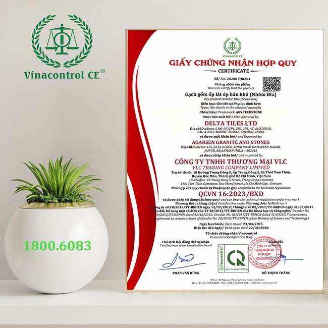 Vinacontrol CE cấp giấy chứng nhận hợp quy vật liệu xây dựng cho khách hàng