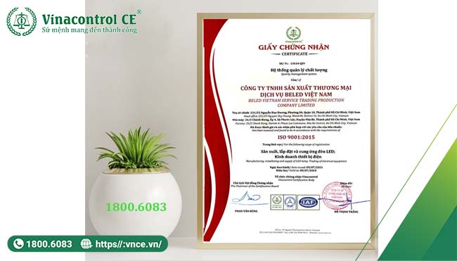 Vinacontrol CE tư vấn ISO 9001:2015 trên toàn quốc 