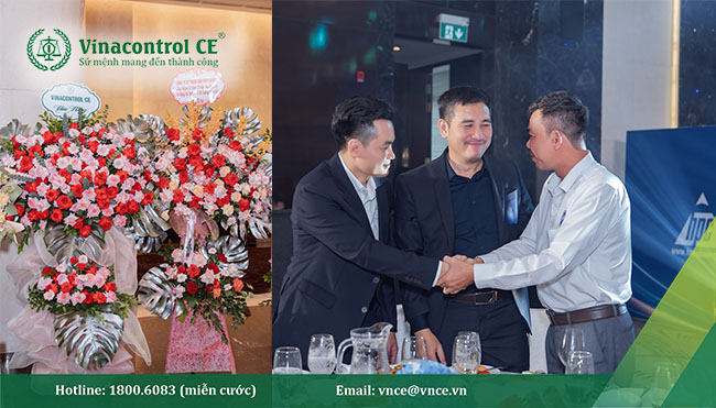 Ban Lãnh đạo Vinacontrol CE gửi lời chúc mừng tới Công ty Hạo Phương trước dấu mốc 15 năm thành lập Chi nhánh Hà Nội